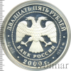 25 рублей. Россия на рубеже тысячелетий. Просвещение | Аукцион: Wolmar