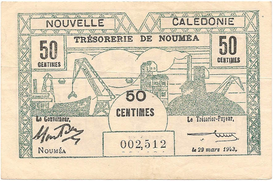 50 сантимов, 1943 год