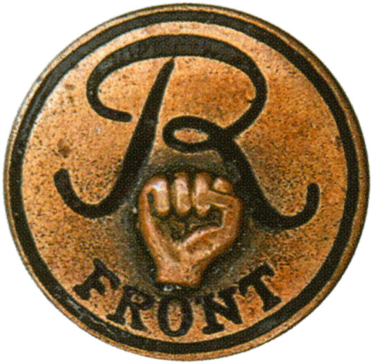 Членский знак  ДСО «Рот-Фронт», спортивные знаки и жетоны