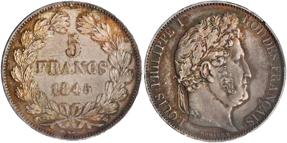 5 франков 1845