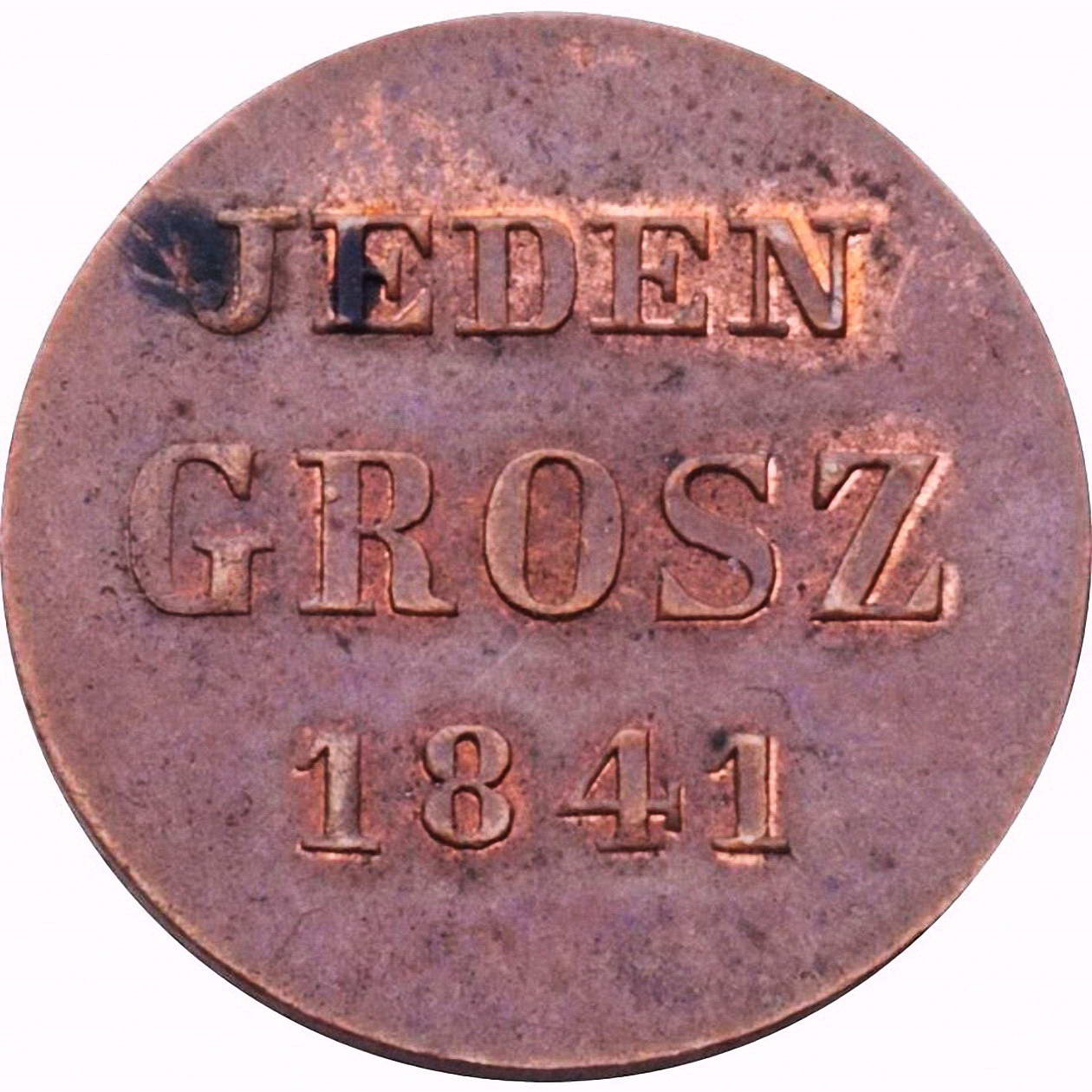 1 грош 1841, MW, JEDEN