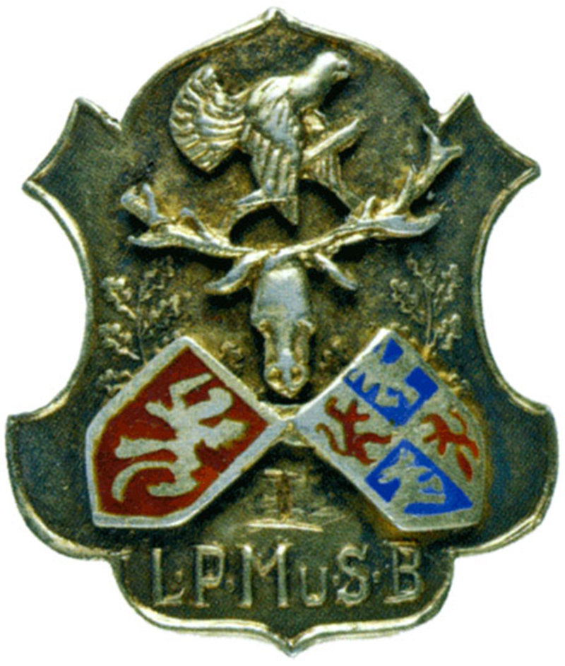 Знак Балтийского общества правильной охоты и стрельбы (уменьшенный размер) Вариант 2