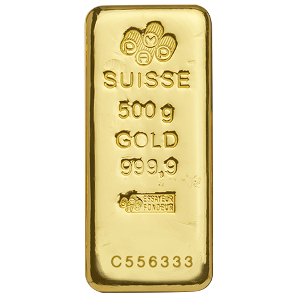 Золотой слиток SUISSE 500 грамм