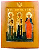 Икона Собор Святых. Св. Пр.Никита, Св.Никита Еп. Новгородский, Св.Князь Глеб