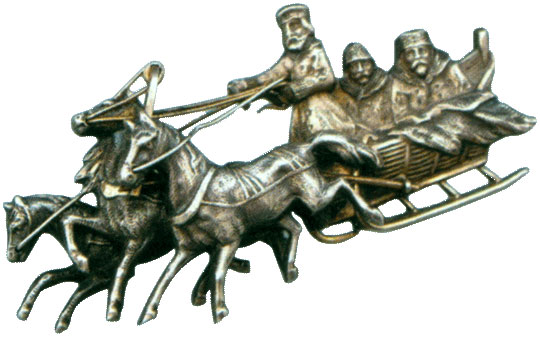 Брошка «Тройка»